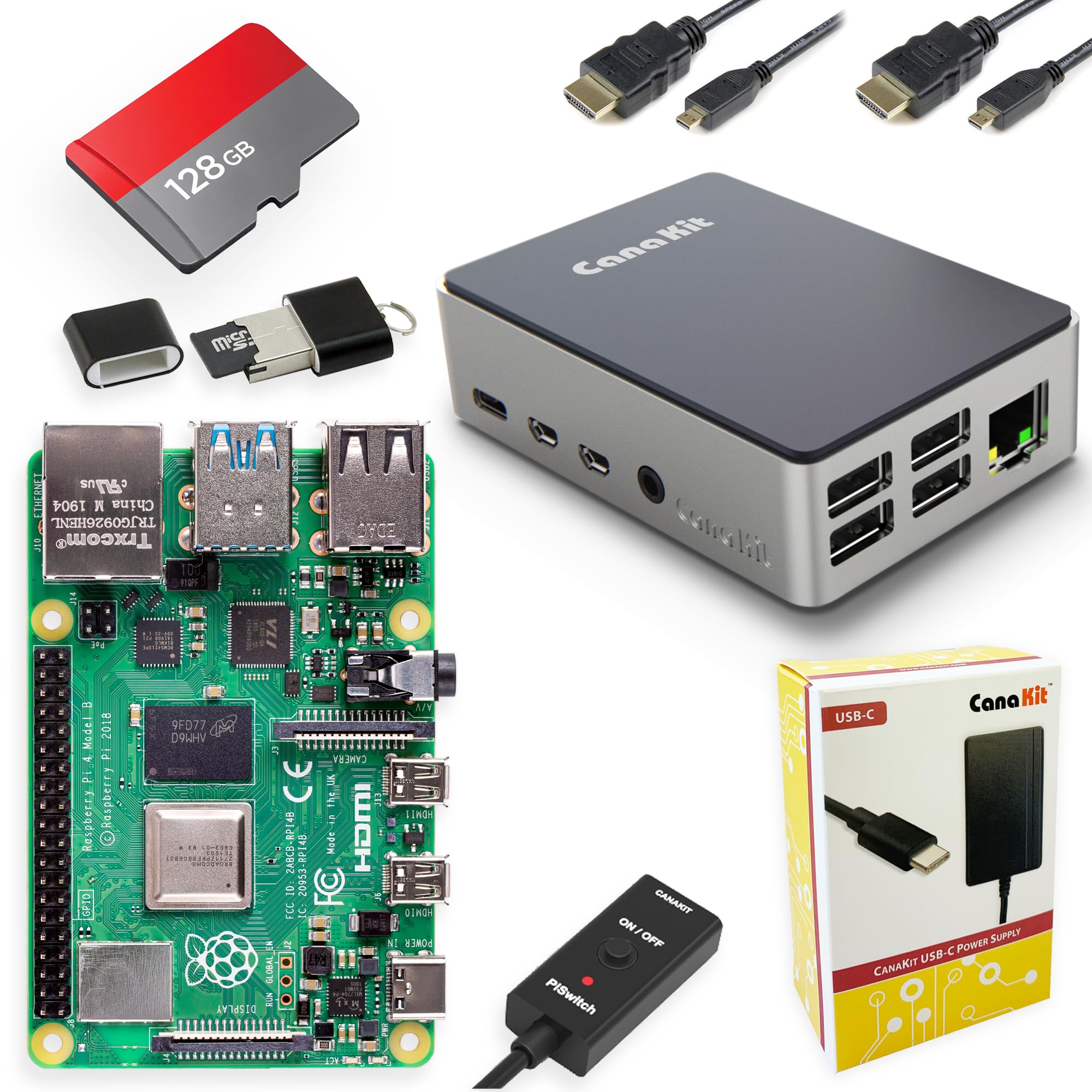 Raspberry Pi 4 Extreme Kit - Aluminum Edition (8GB RAM)