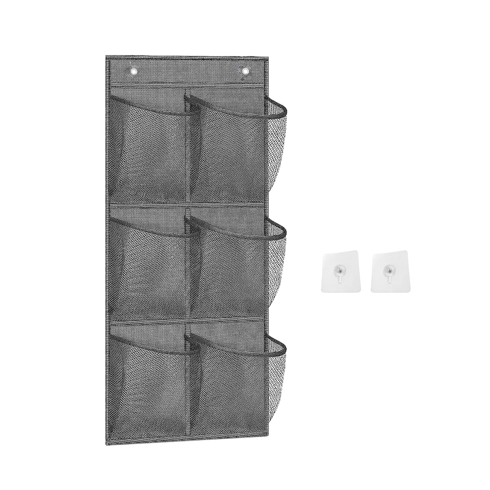 MICFENY 6 Pocket Hanging Storage Organizers Practical 6 Compartment Nonwoven Hanging Bag For Organizing Bathroom Necessity