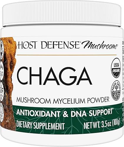 Host Defense Chaga Powder - Suplemento de apoyo del sistema inmunológico - Polvo de hongo Chaga para apoyo a la actividad antioxidante - Suplemento