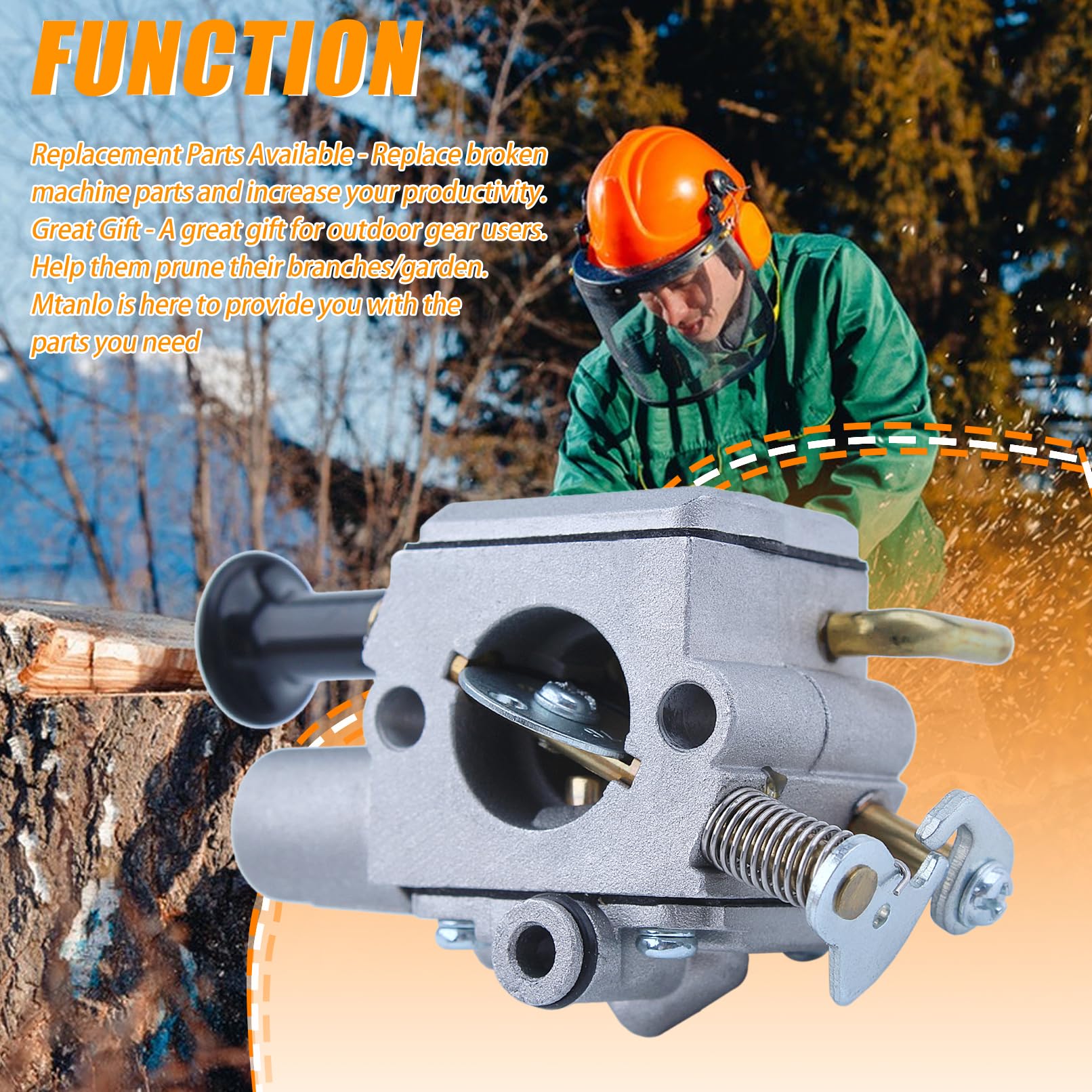 Gaźnik do piły łańcuchowej Stihl MS271 MS291 MS261C MS291C MS261C, część Zama Carb C1Q-S252, MS251, filtr powietrza, zestaw gaźnika ze świecą zapłonową, filtr powietrza, czarny