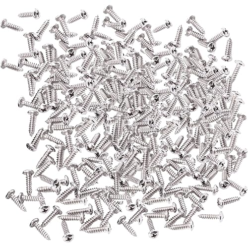 Inslat 100 Pcs Fence Wire Agricultural Fencing Screws, Stainless Steel Screw for Mount Welded Wire to Vinyl, Wood or Metal Fence