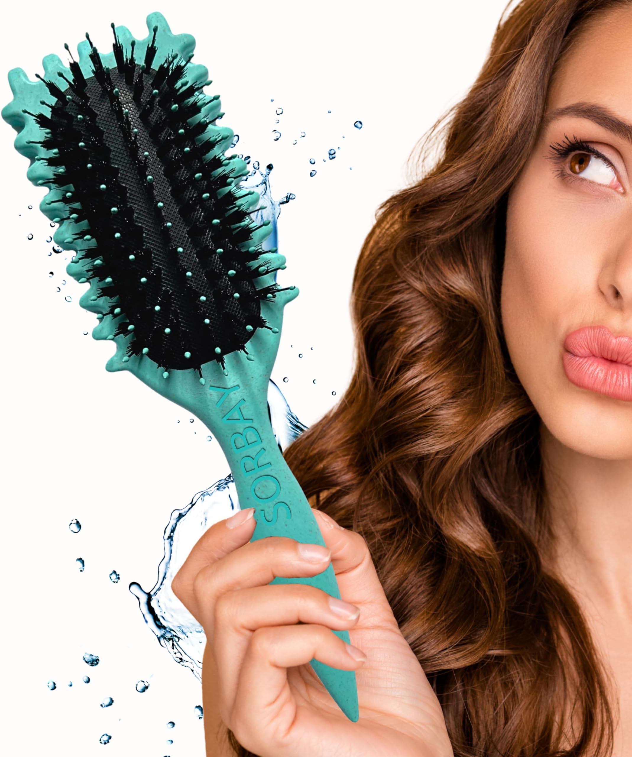 Define Curls Brush For Curly Hair Products For Wavy Straight Bounce Curly Hair Brush Curling Comb Hairbrush Curl Define Brush Suitable for Women And Men (UK BRAND)