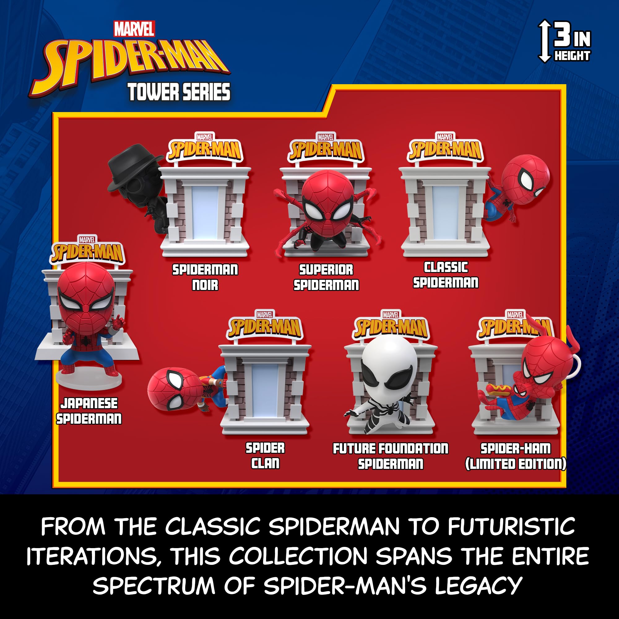 Amazon.com: YuMe Spider-Man Tower Series Hero Box - Blind Box