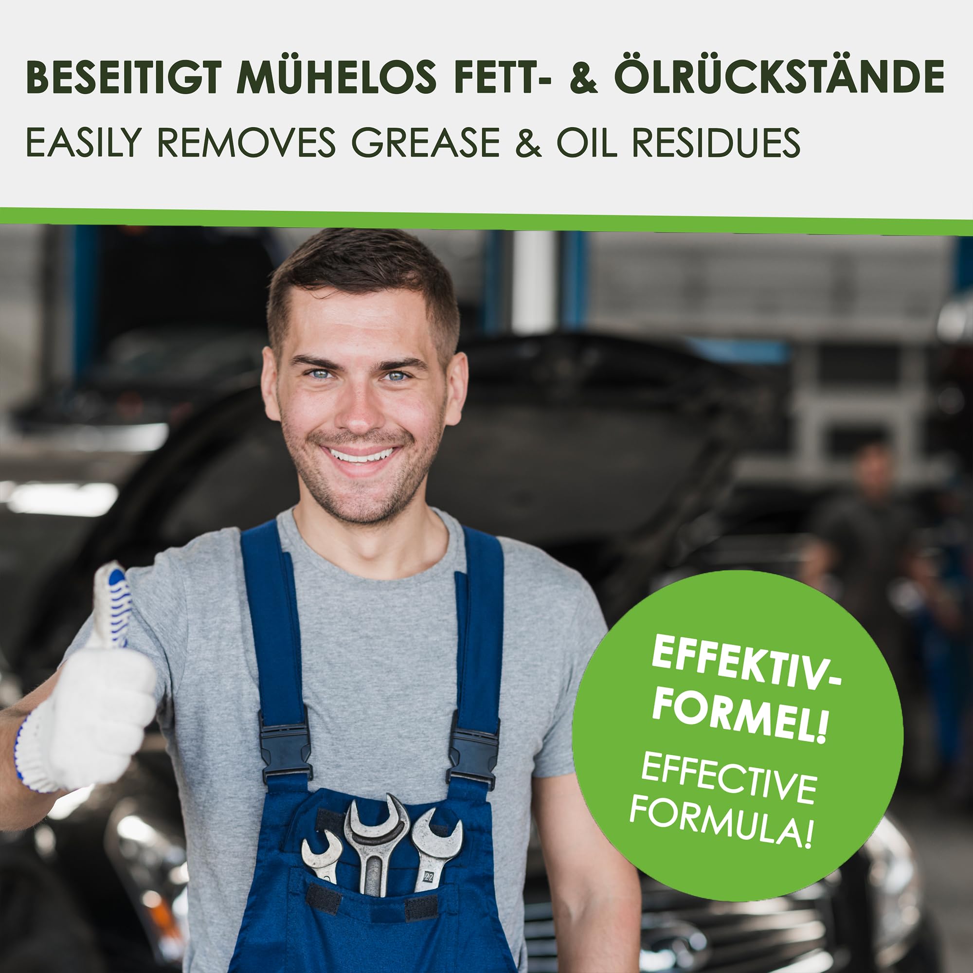 4x5L Motorreiniger - Konzentrat – Reiniger-Konzentrat für den Motor - Motorraum Reiniger & Entfetter - Motorsystemreiniger & Pflege von Auto, Motorrad & anderen Kfz