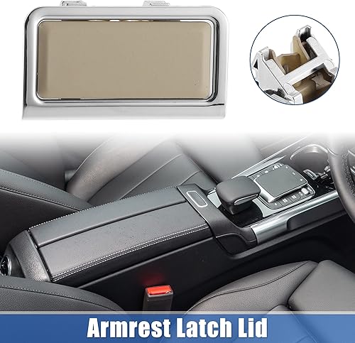 Miniatura 2 de X AUTOHAUX 2216800096 Caja de reposabrazos central Interruptor de botón para Mercedes-Benz W221 Clase S 2005-2013 Plástico Marrón Tono Plata