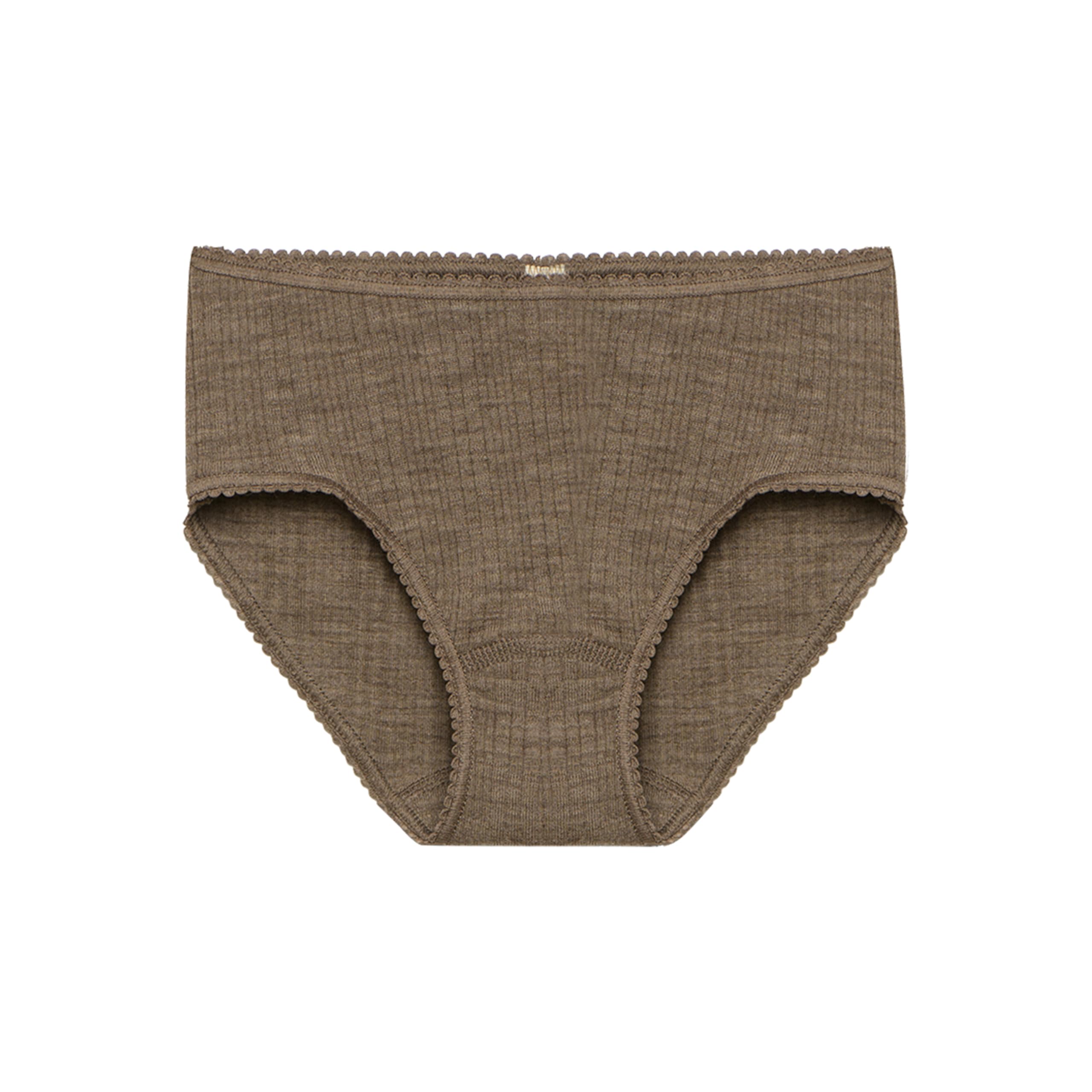 Dilling Kids Natural Merino Wool Panties, Brown mottled, 146