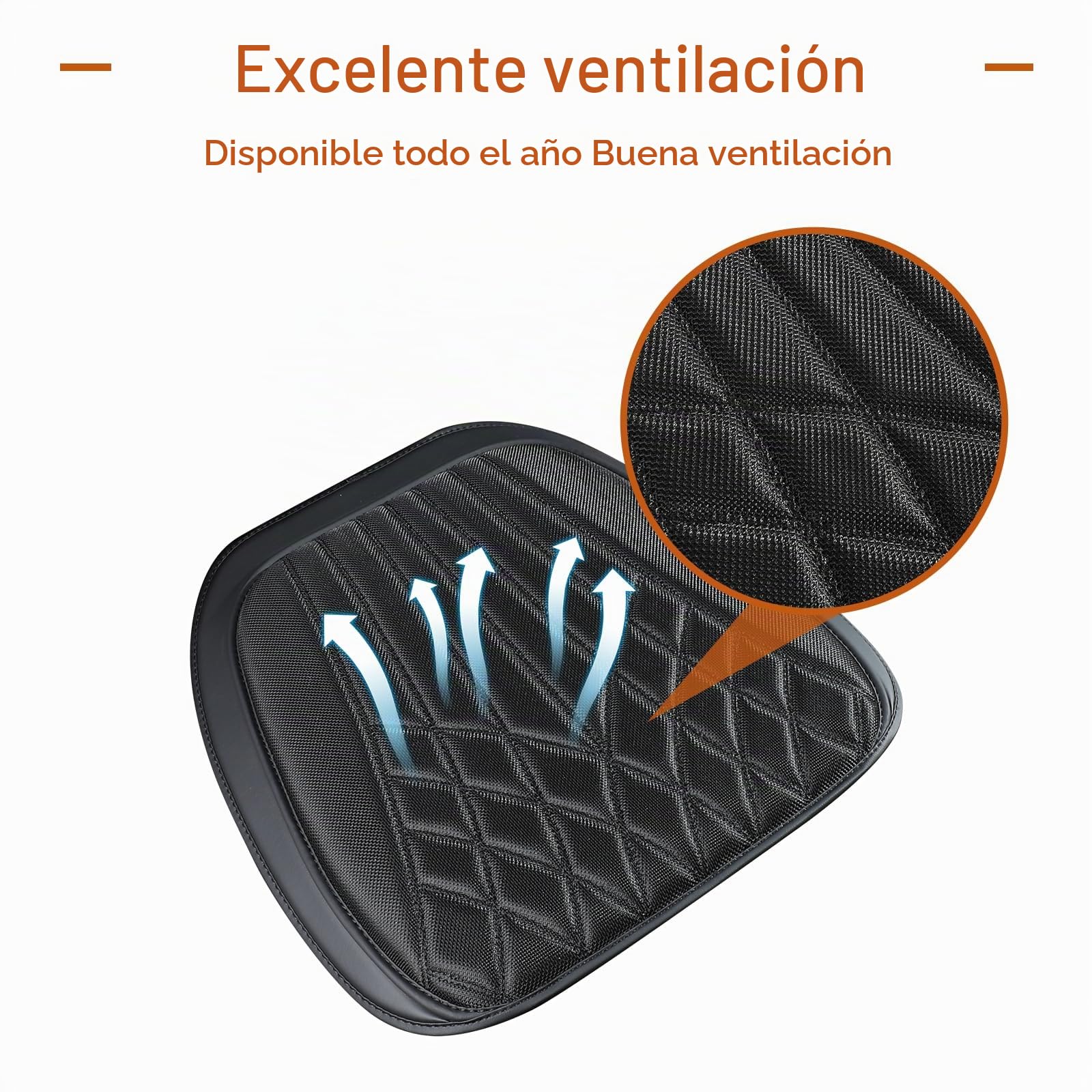 ZATOOTO Cojin Asiento Delanteros Coche, Fundas Asientos Coche, Protector Asiento Coche, Cojin Coche Conductor, Tanspirable, Antideslizante, Universale