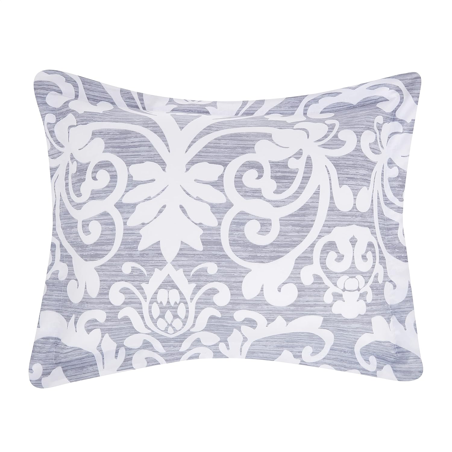  Basics Reversible Ultra-Soft Light-Weight Microfiber Reversible Comforter Bedding Set - Twin/Twin XL, Gray Medallion : Home & Kitchen