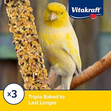 Vitakraft Crunch Sticks Canary & Finch Treat Egg & Honey Flavor - 2 Sticks