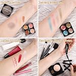 Makeup Kit for Teen Girls & Women Full Kit, Beauty Train Case with Starter Cosmetics Set, All-in-One Make Up Gift Box with Eyeshadow,Lipgloss,Highlighter,Blush,Lip&Eye Pens,Brush and More(GoldenBrown)