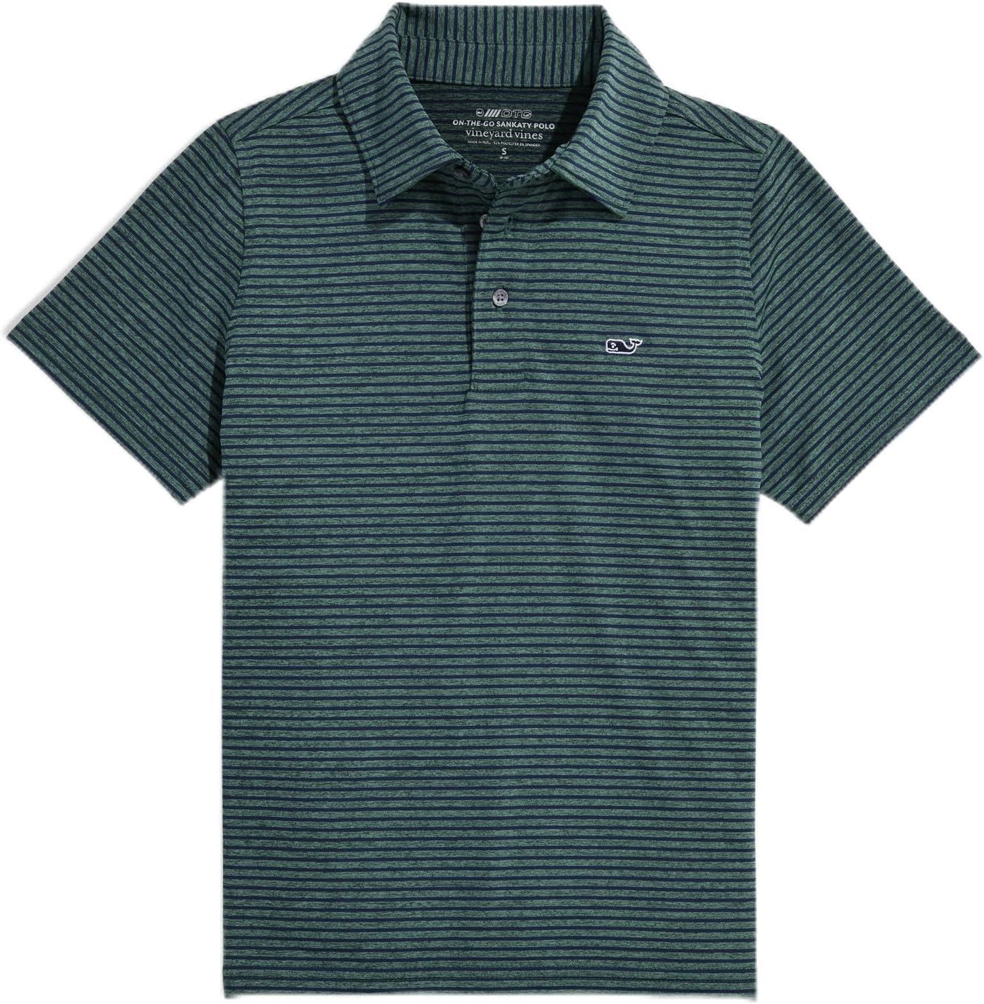 vineyard vines Boys Boys' Bradley Stripe Sankaty Polo