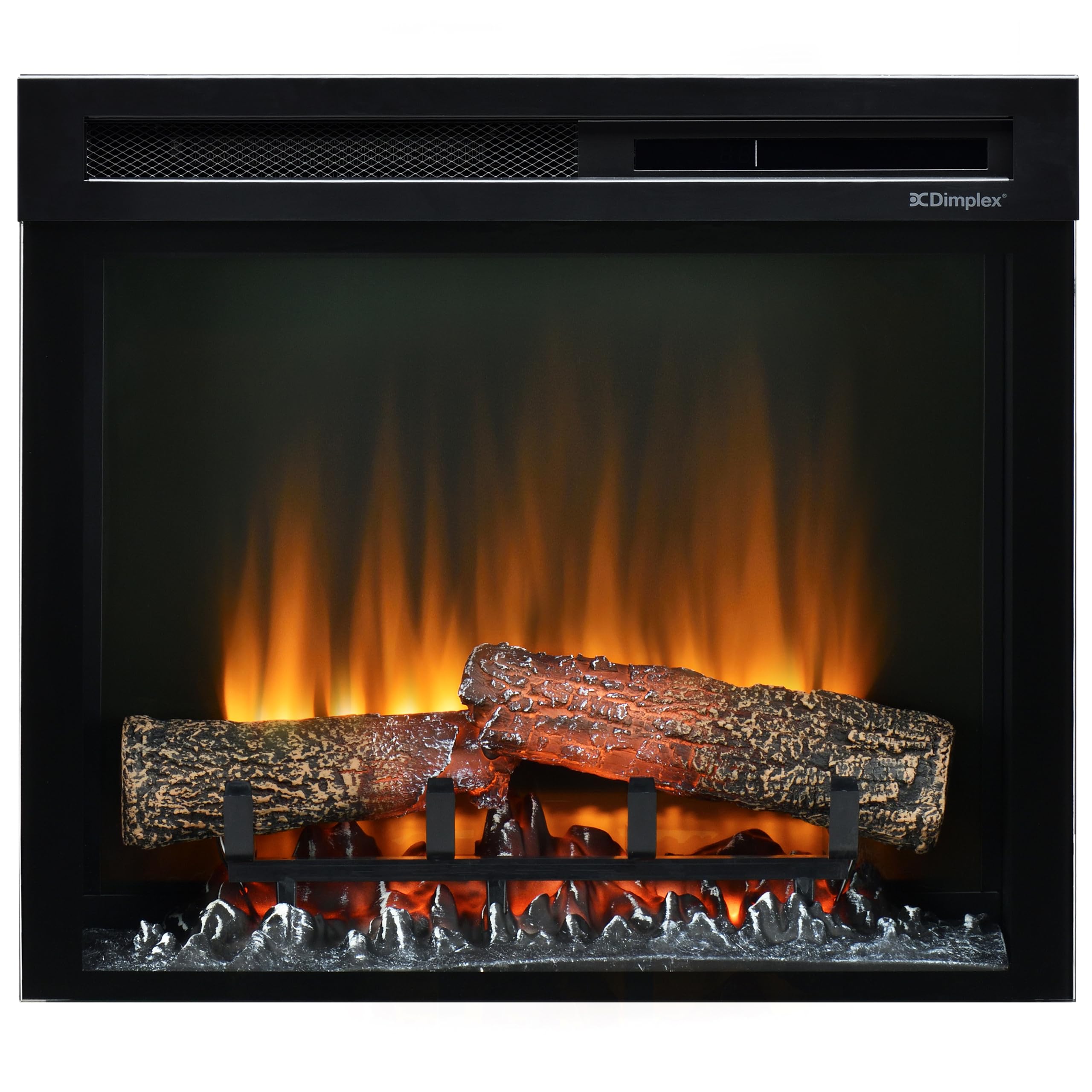 Dimplex Cheminée électrique XHD 23'' / 58 cm – Cheminée Murale avec Chauffage – 1400W – Effet de Flamme LED Optiflame – Chauffage activable – Télécommande Incluse