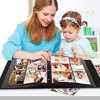 Vista 8 de Álbum de fotos de bolsillo para 1000 fotos 4x6 con cubierta de cuero, capacidad extra grande para 1000 fotos horizontales y verticales, páginas