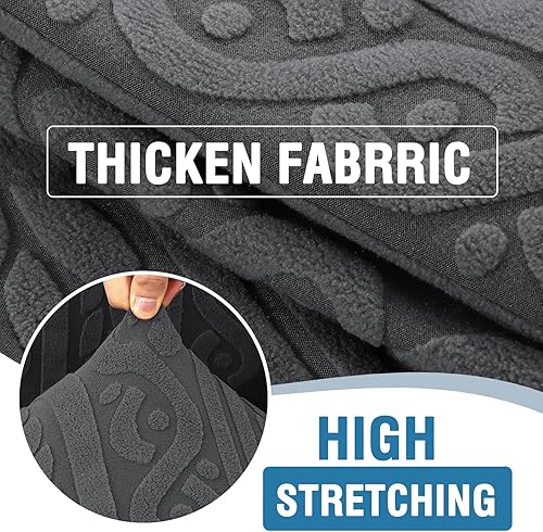 Miniatura 3 de H.VERSAILTEX Funda Elástica para Sofá de 1 Pieza Fundas Suaves para Sofá Protector de Muebles con Parte Inferior Elástica Fundas Antideslizantes