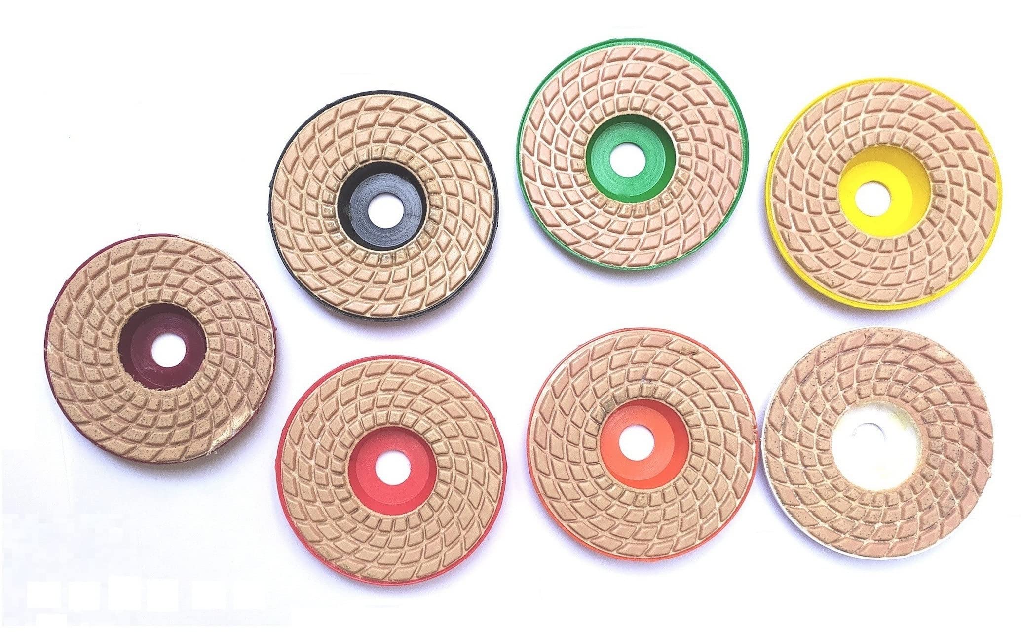 Inditrust 4 inch Diamond Polishing Pads for Glass Granite Marble Concrete Stone Wet/Dry Grit# 0-6 7Pc Glass Grinding Tools Glass Polisher (4") (B09VQ29MWH) Amazon Price History, Amazon Price Tracker
