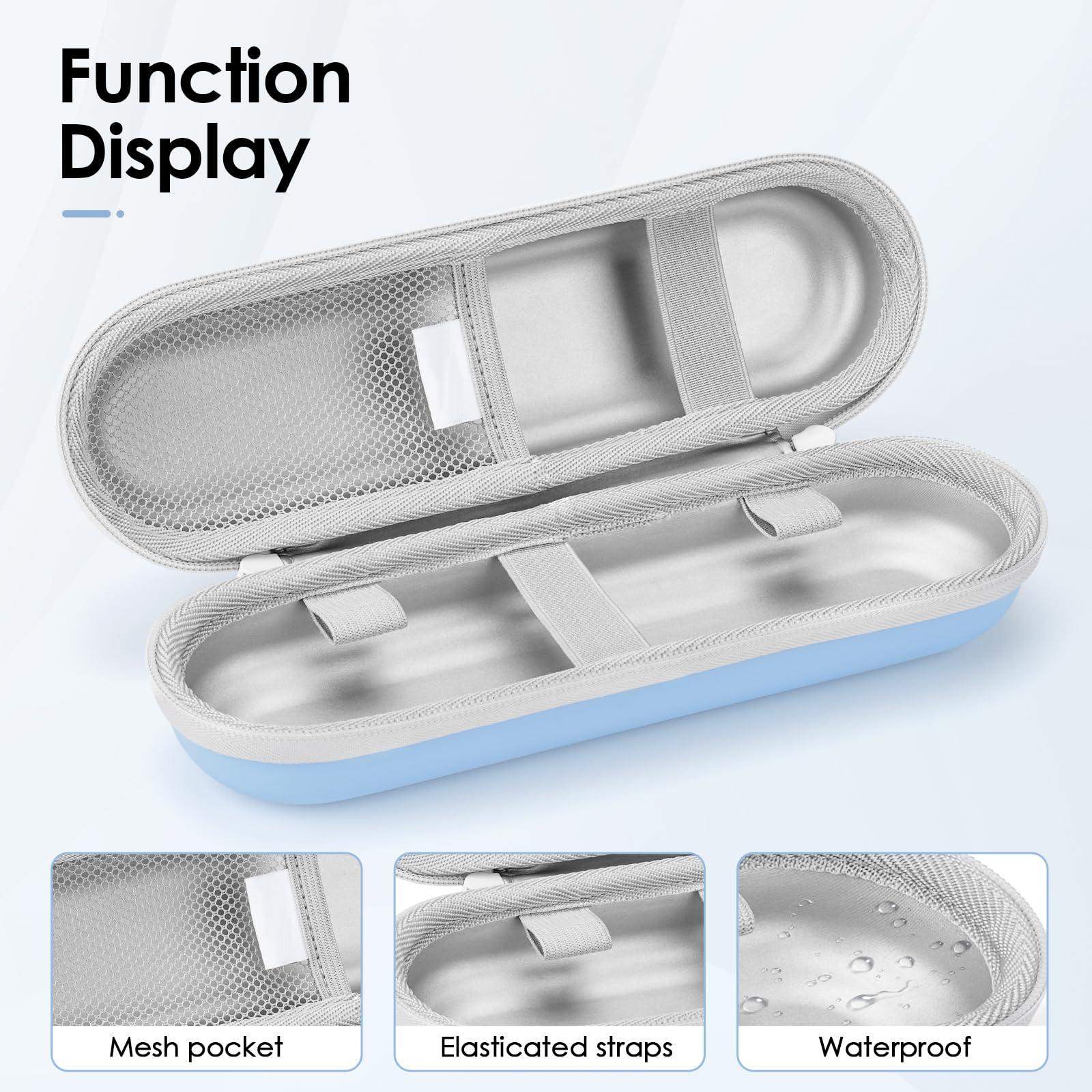 Yinke Funda para cepillo de dientes eléctrico, funda de viaje para cepillo de dientes eléctrico, funda portátil para cepillo de dientes
