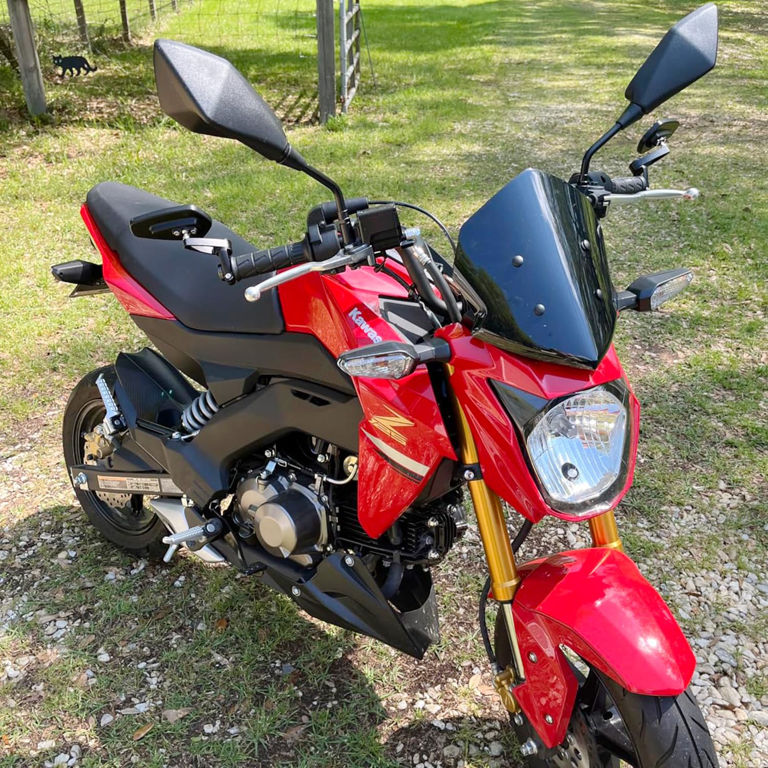 Amazon | Lorababerオートバイバイク適合車種Z125 19 20 21 22フロント