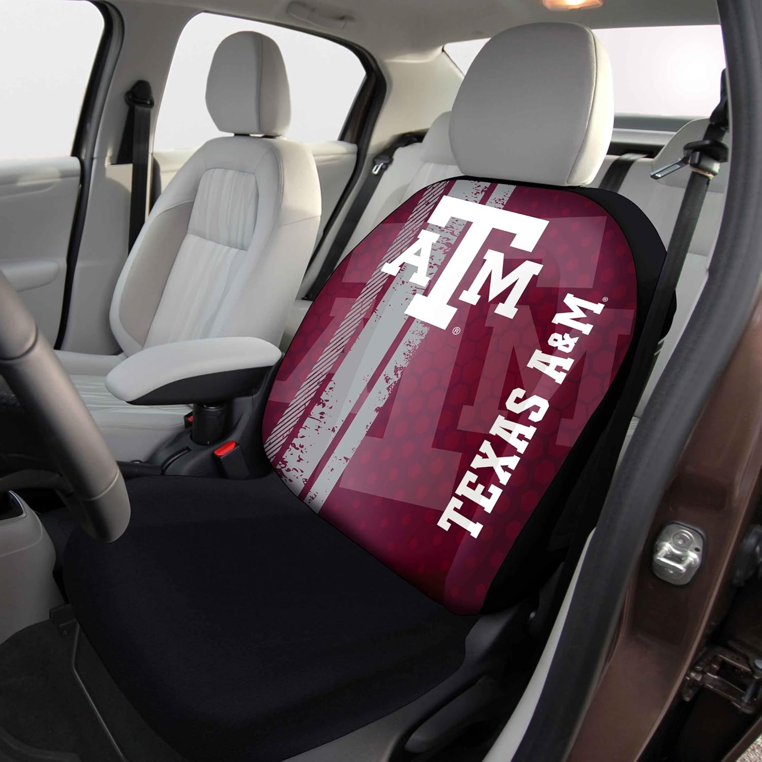 FANMATS Texas A&M University SEATCOVERRALLY-Texas A&M Rally Seat Cover - Full Color Vivid Design - 1pc