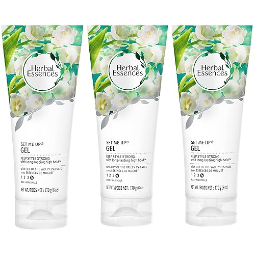 Herbal Essences Set Me Up Gel para el cabello de máxima sujeción con lirio de las esencias del valle 6 onzas cada uno paquete de 3 disponible en Yaxa Colombia