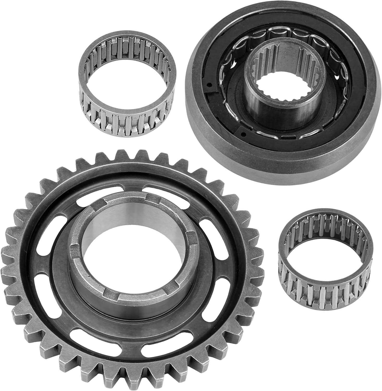 Caltric Starter Clutch And Driven Gear Set Compatible with Honda Trx450Er Trx 450Er 2006-2014