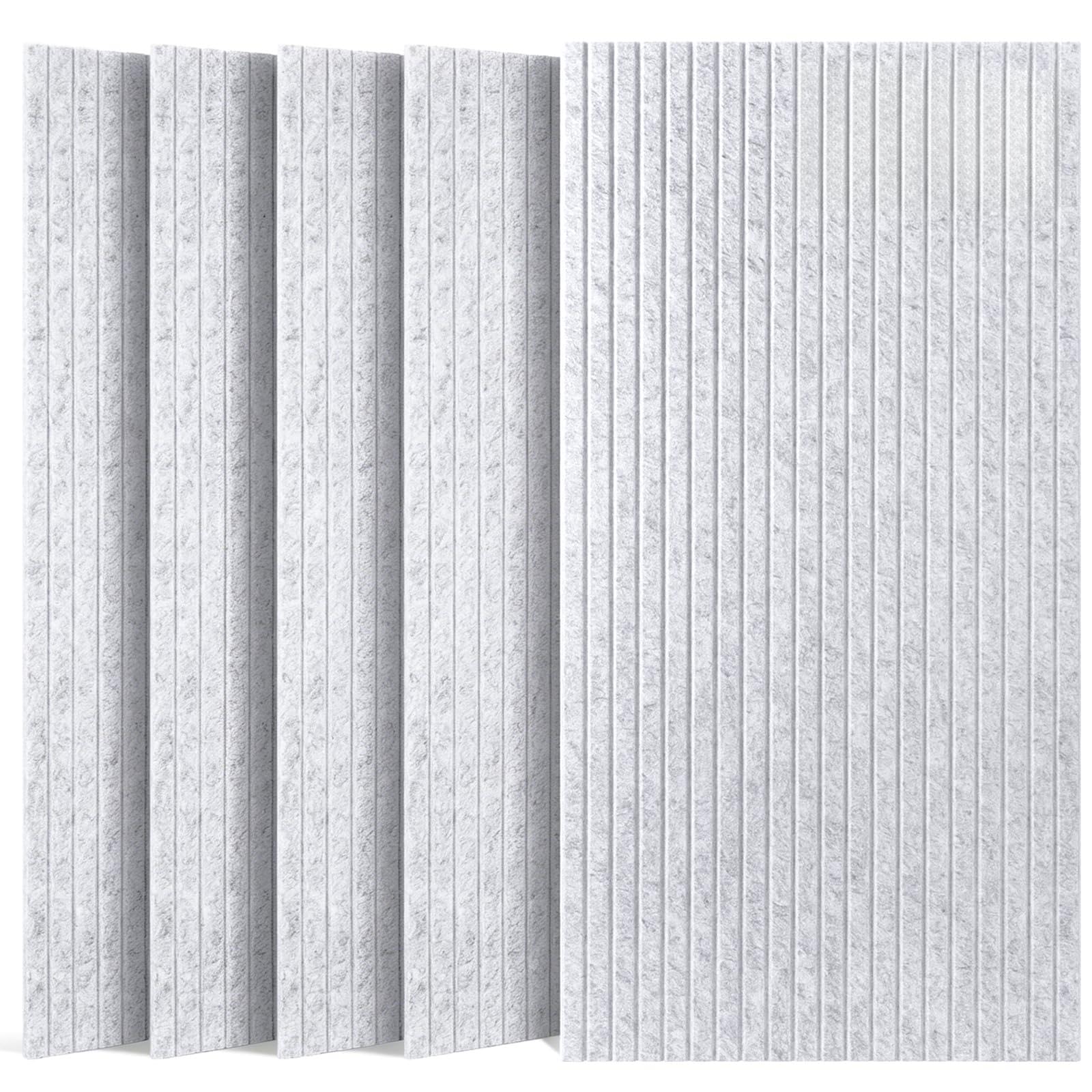 SODOCT 12 Pack Large Acoustic Panels, 47.2" X 23.6" X 0.4" Sound Proof Panels for Walls, High Density Sound Absorbing Panels for Home Studio &amp; Office, Gray