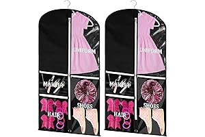 2-Pack Cheer Uniform Garment Bag for Kids and Adults