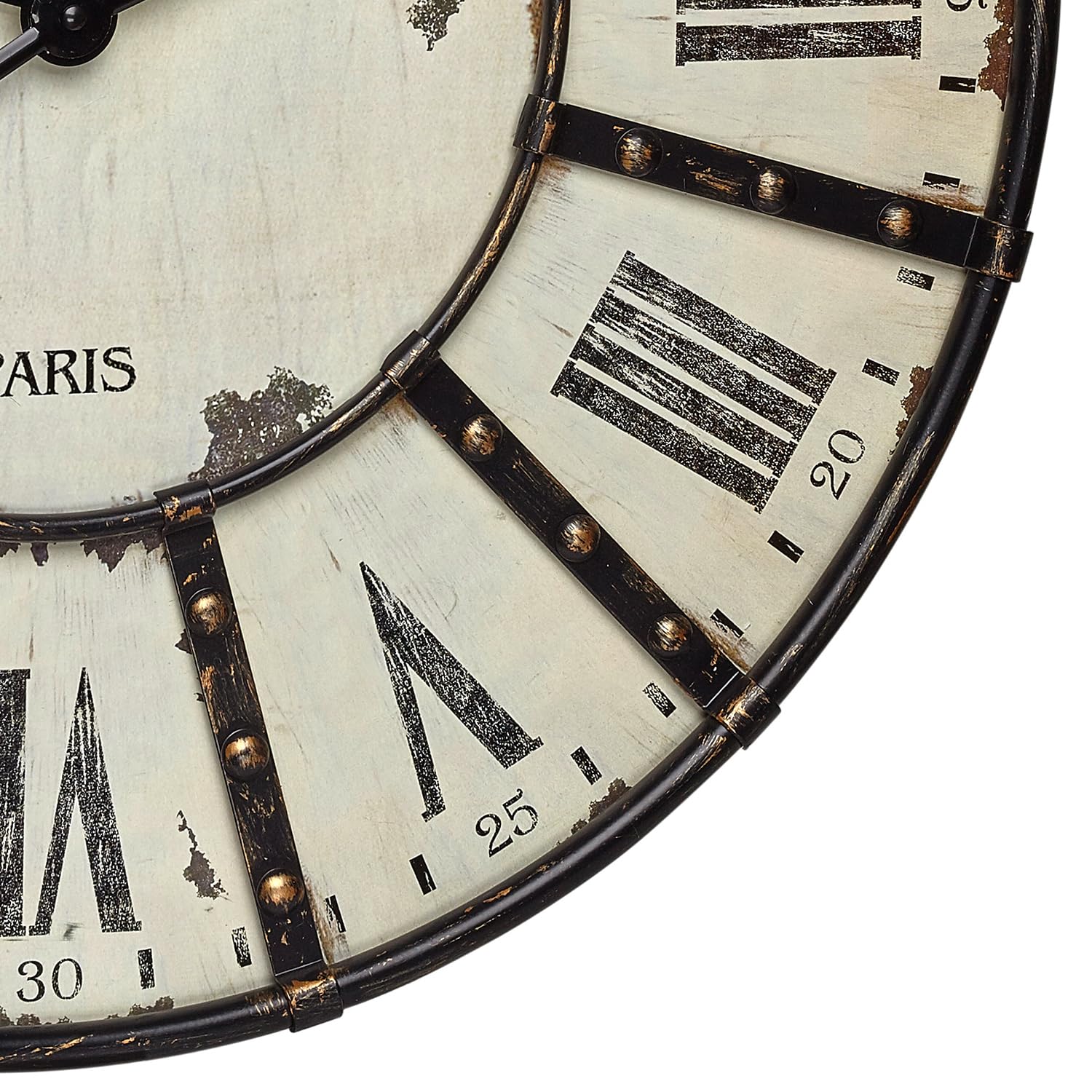 TFA Dostmann 60.3039.02 Reloj de Pared, Metal, 60 x 60 x 4.5 cm, Color Negro y Blanco