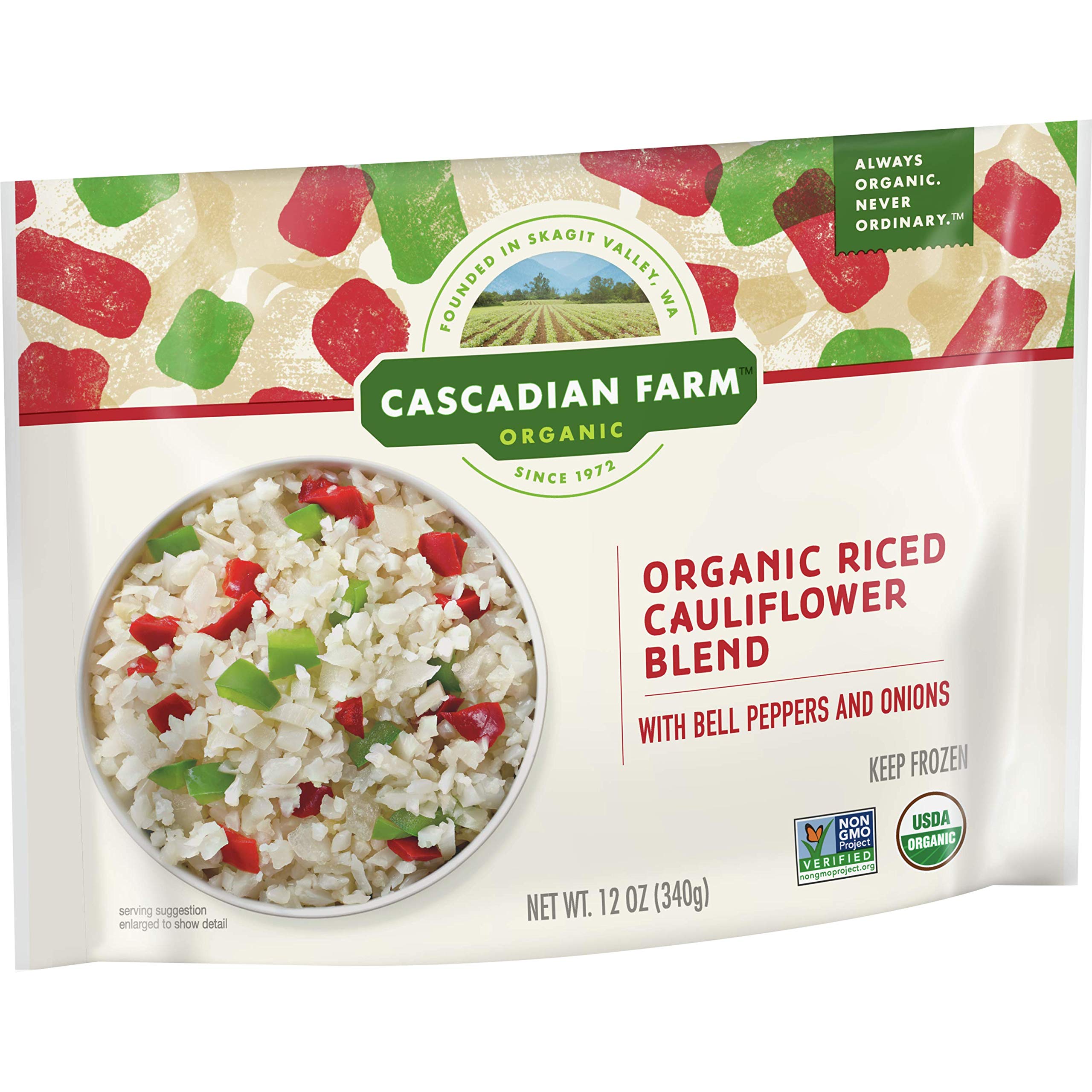 Cascadian Farm, Cauliflower Bell Peppers Onions Riced, 12 Ounce