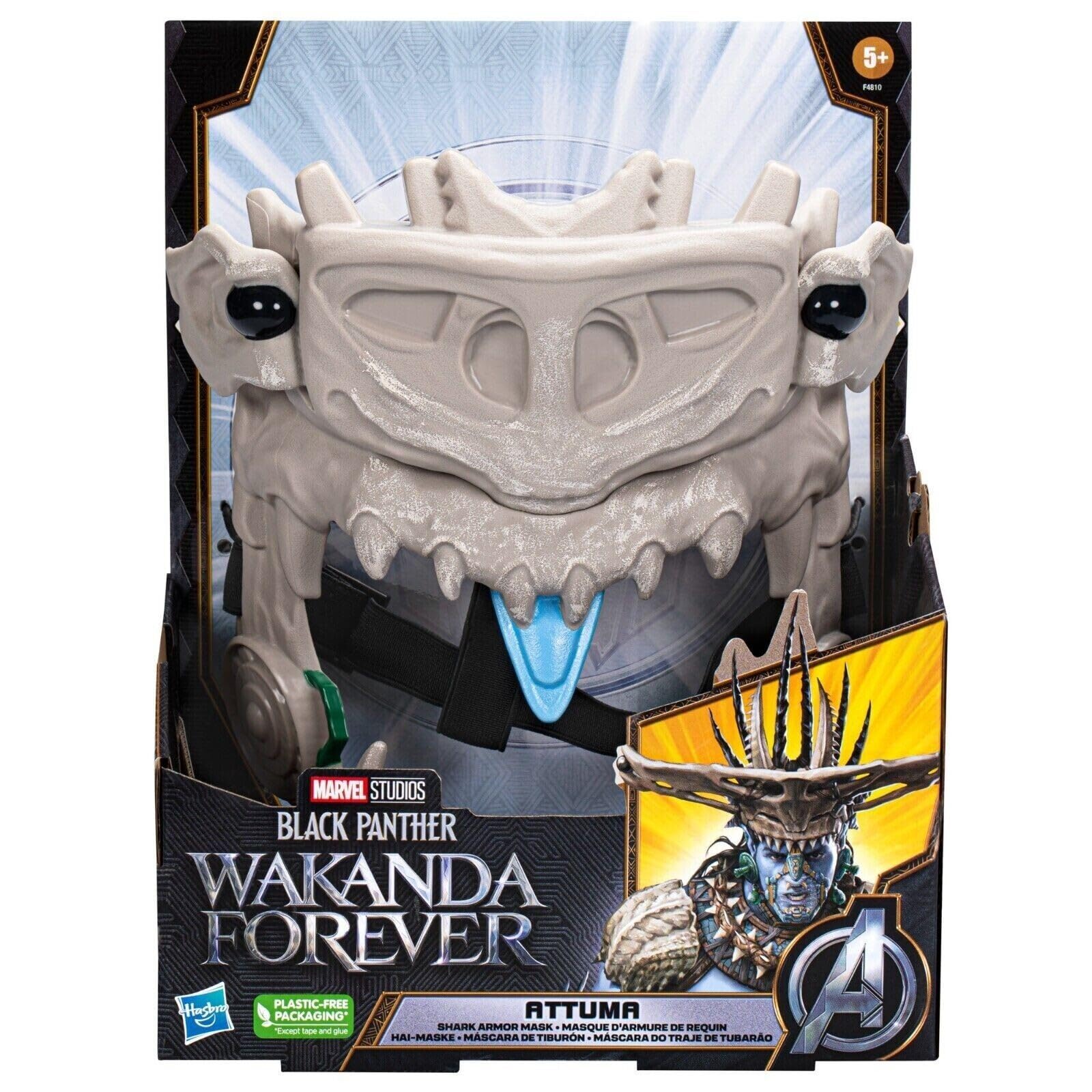 Marvel Studios' ?Black Panther:?Wakanda Forever Attuma Shark Armor Mask Role Play Toy with Hammerhead Expansion Feature