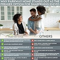 Vista 5 de Afilador de cuchillos rodante con opciones ajustables de 10° a 40° y altura de molienda ajustable, kit de afilador de cuchillos, sistema de afilado