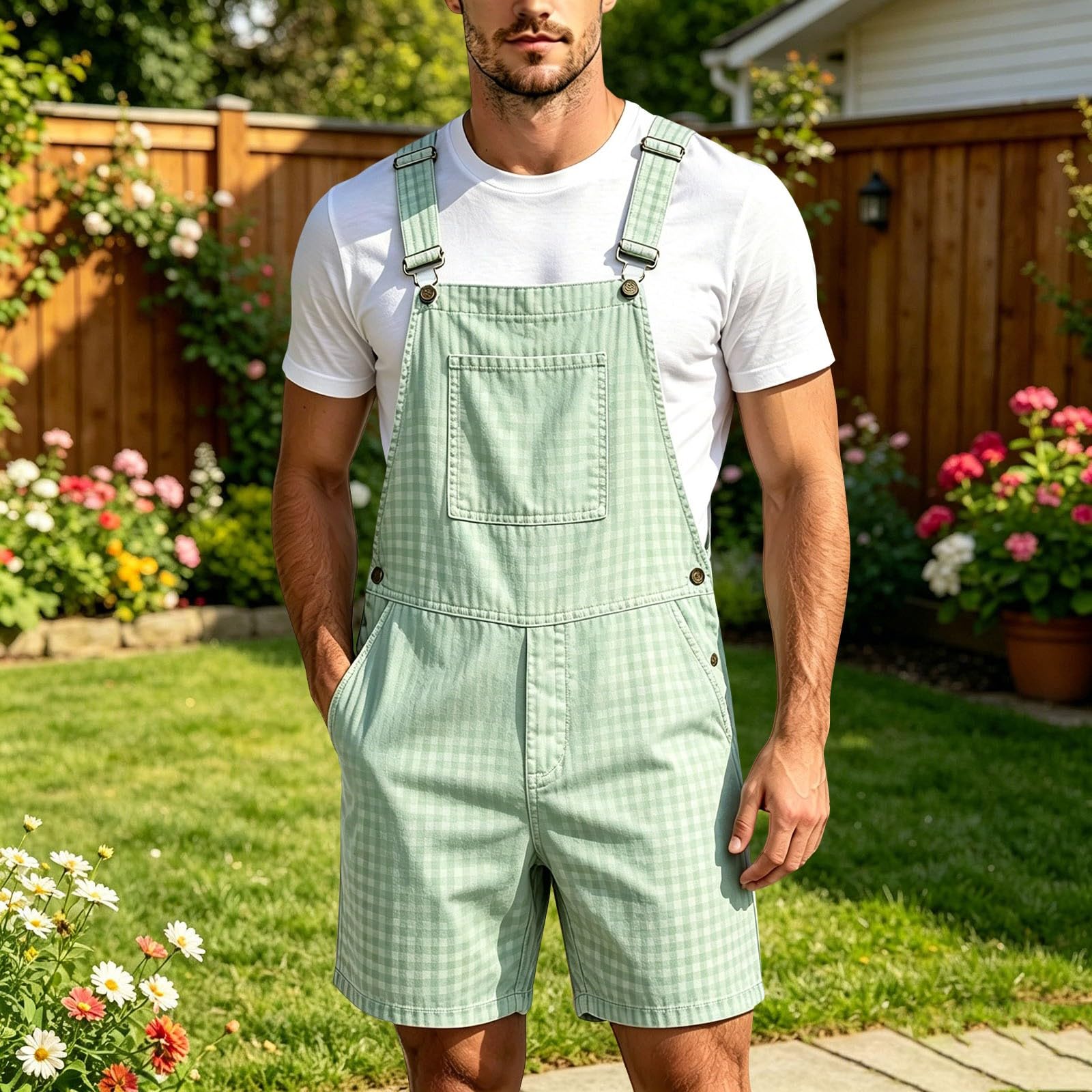 Peto corto para hombre, pantalones de trabajo de los 90, pantalones cortos elásticos de verano, peto, moderno, cargo, ocio, exterior, monos, peto, corto, para hombre, ligeros, aireados