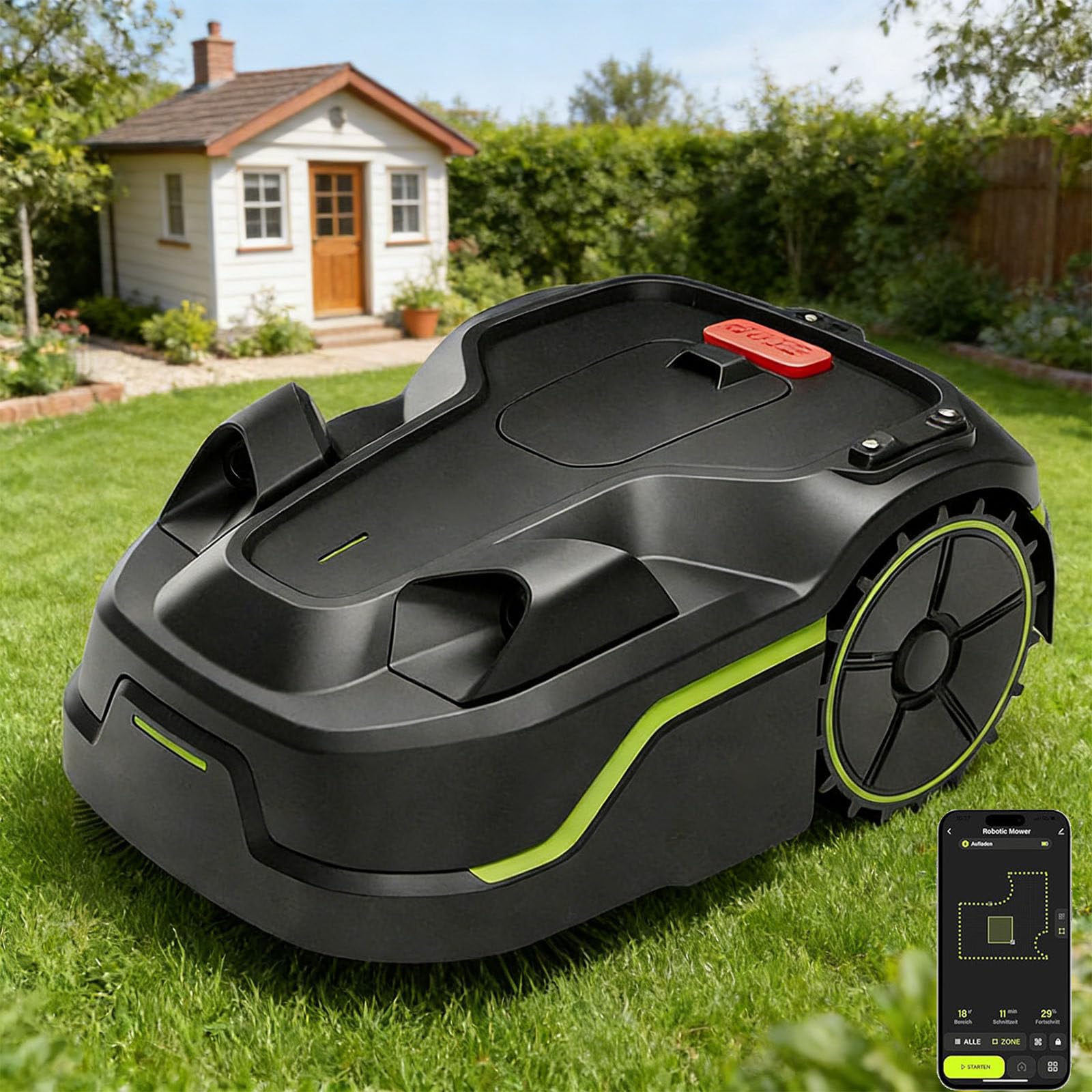 WEIMILOR Robot Tondeuse sans Fil Périphérique - Robot Tondeuse IA + Vision pour 600-800 m² ²