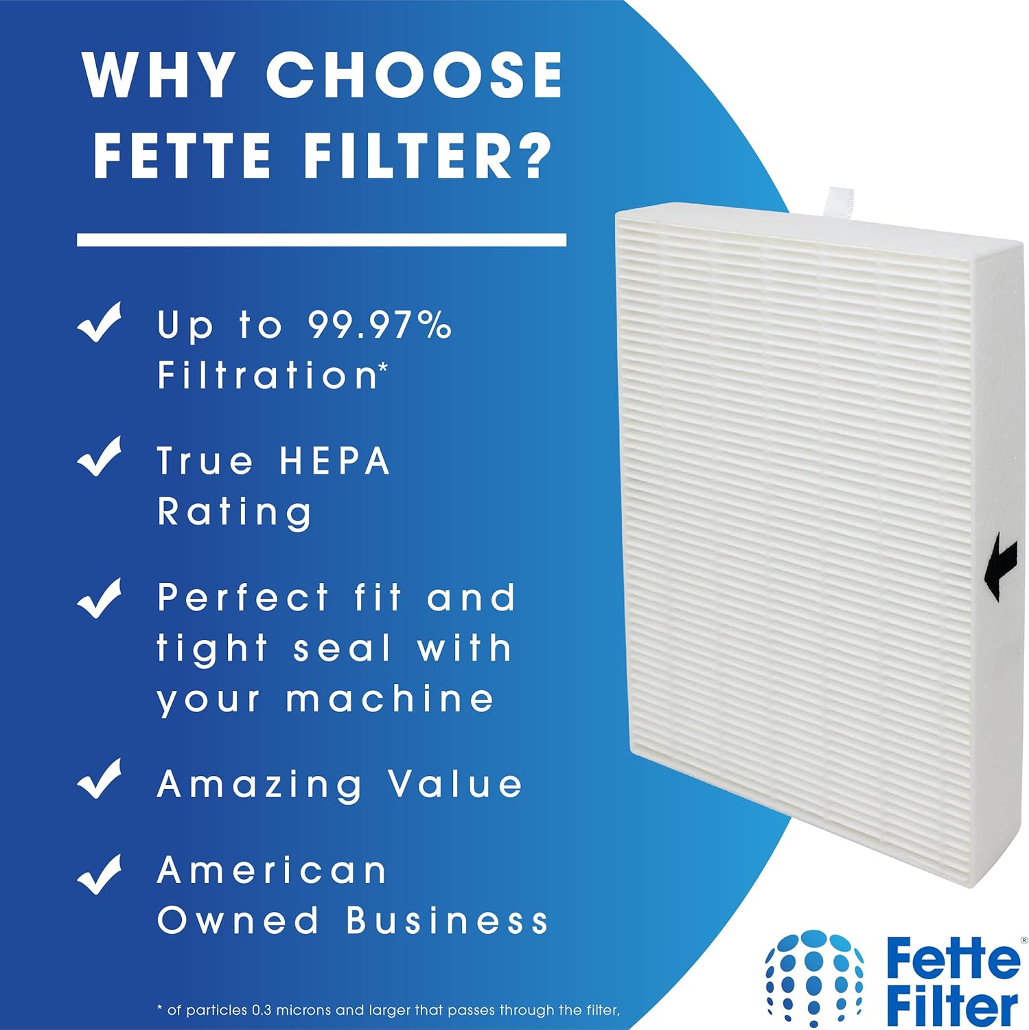 Fette Filter - 6 Pack Premium True HEPA H13 Filter R Compatible With Honeywell HPA Series Air Purifier - Part Number HRF-R3 R2 R1 ARVP300 HPA300