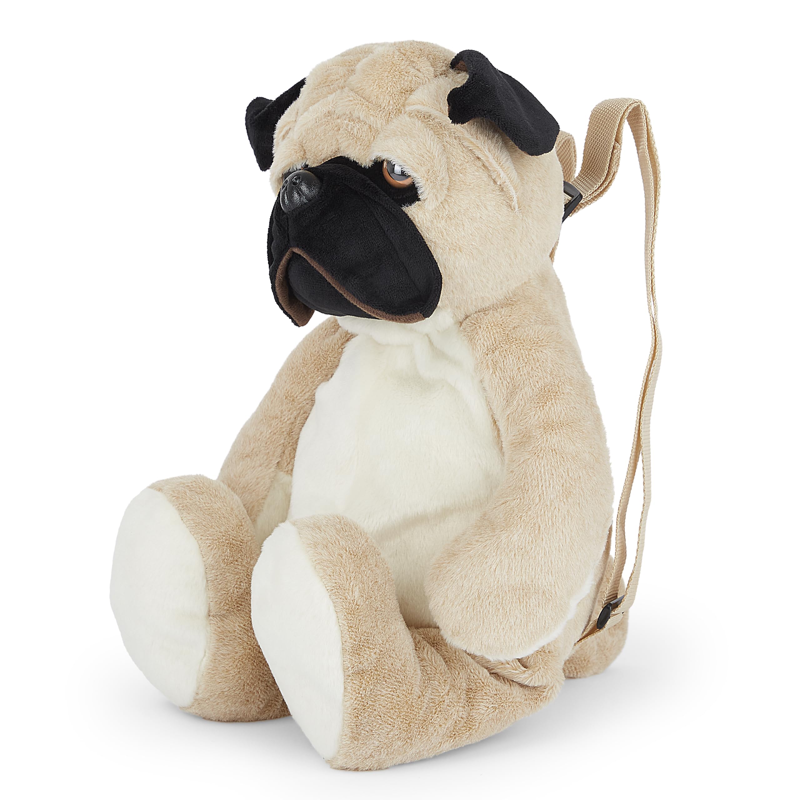 Mousehouse Gifts Unisex Kids 0 Adorable Plush Backpacks In Many Characters – Bear, Monkey, Lamb, And Panda, Unicorn, Rabbit, Dog, Elephant, Sloth - Soft, Cuddly & Lightweight For Kids (Dog)