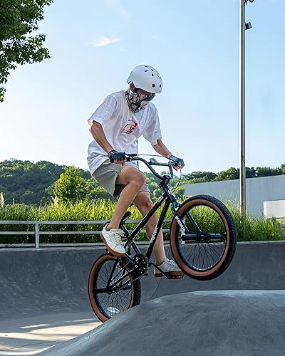 Miniatura 5 de Freestyle - Bicicletas BMX de 20 pulgadas para niños con 4 clavijas para adolescentes de 8 a 15 años, niños, niñas, principiantes con palanca,