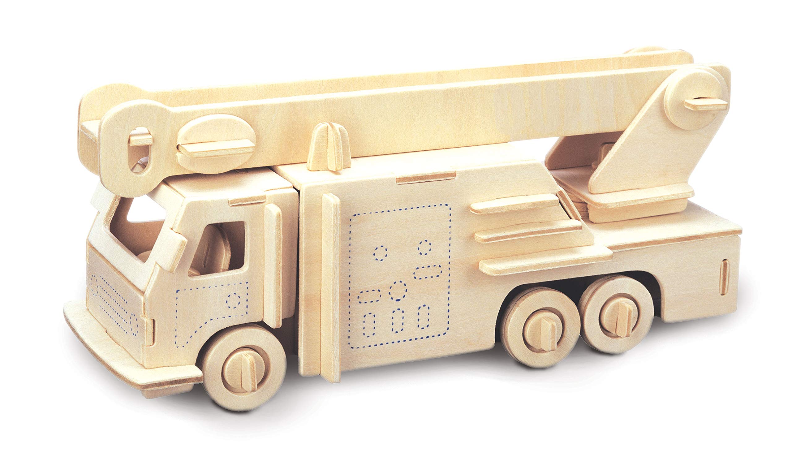 Quay Fire Engine Woodcraft Construction Kit FSC