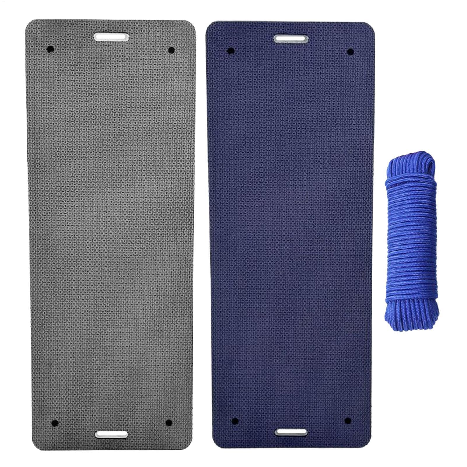 Pare-battage Plat Flottant - 2 Pièces Garde-boue de bateau en EVA 3 Couches, Pare-chocs de Bateau, Bouées Marines Portables avec cord pour Prévention des Rayurese pour Bateau ou Bateau Pneumatique