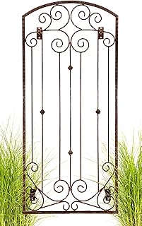 H Potter Garden Metal Wall Art or Trellis for Climbing Plants Outdoor Pa...