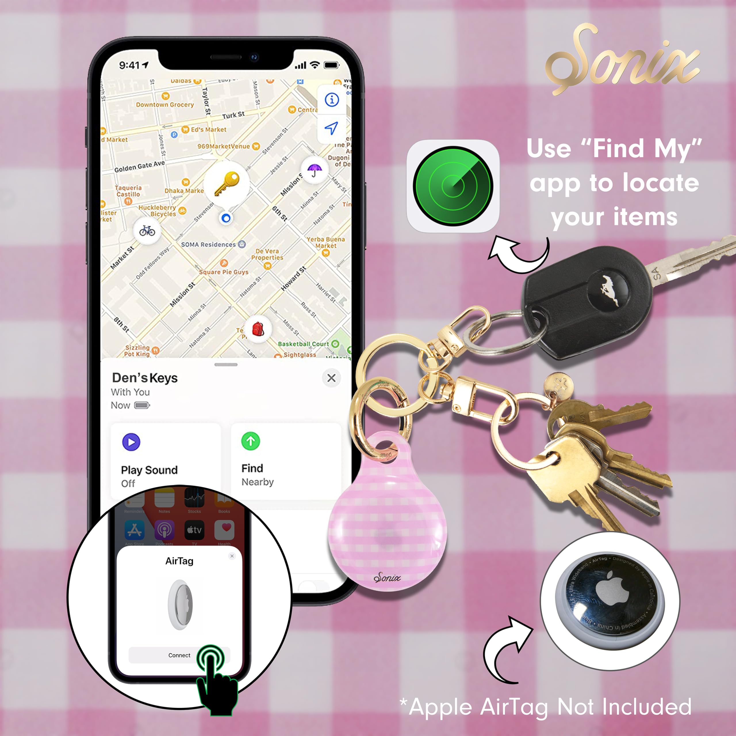Amazon.com: Sonix Cases for Apple AirTags - AirTag Hard