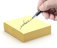 Vista 2 de Notas adhesivas de 3 x 3 pulgadas – (12 blocs) 600 hojas – Nota adhesiva amarilla. Notas autoadhesivas. Adhesivos cuadrados fuertes adhesivos.