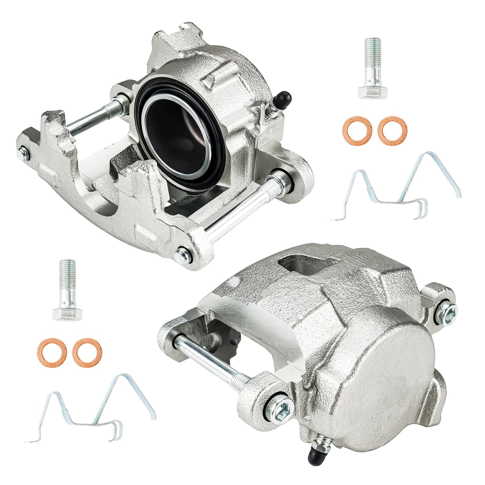PHILTOP Brake Caliper Front Left Compatible with 2011-2023 1500, 2009-2010 Ram 1500, 2007-2009 Aspen, Durango, Brake Calipers Set
