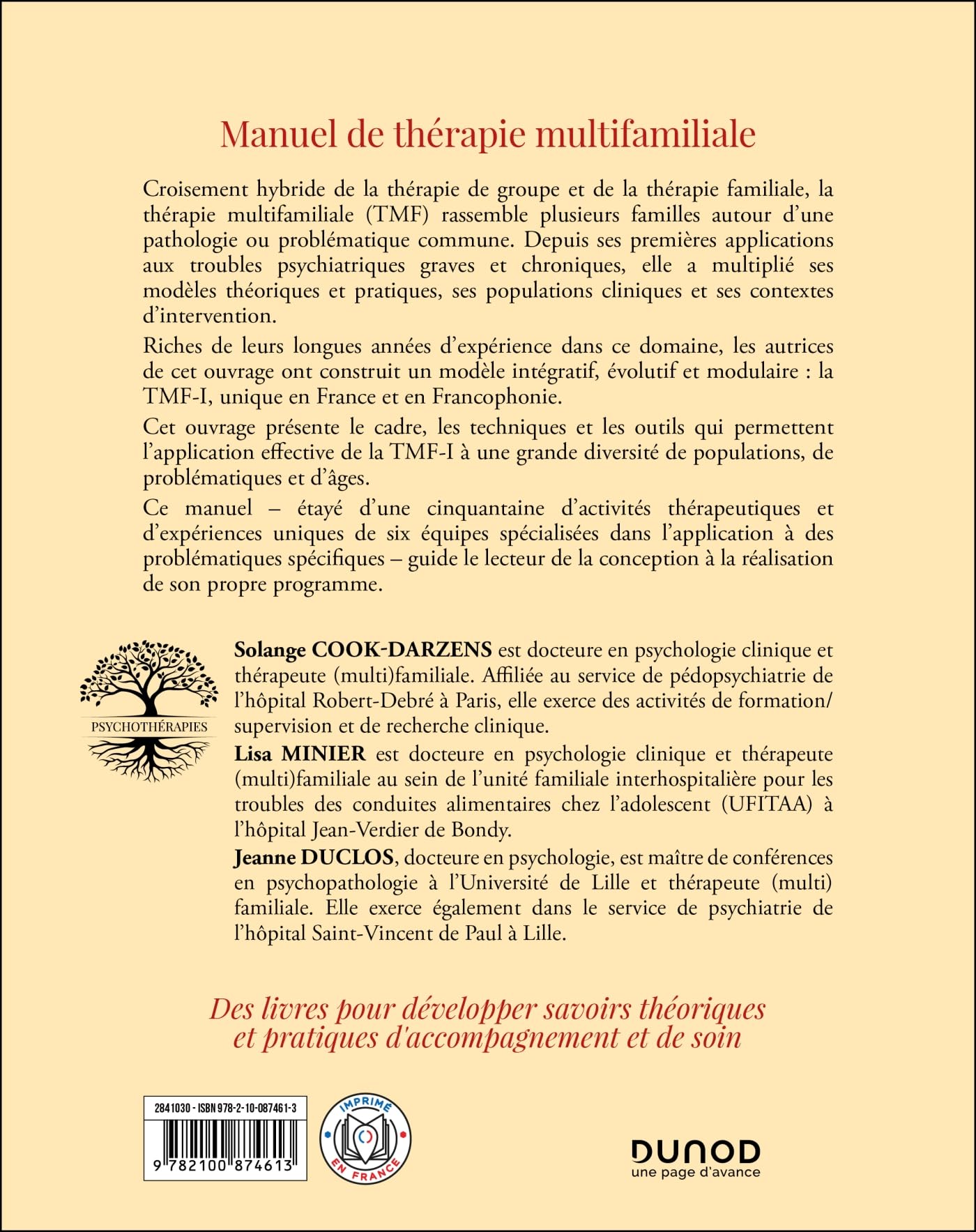 Manuel de thérapie multifamiliale: Approche intégrative