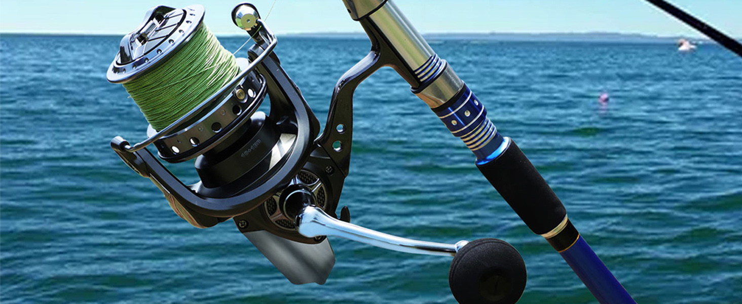 a g spalding &bros fishing reels Ashconfish Spinning Reel, Saltwater Spinning Fishing Reels, Ultra Lightweight Body, 8 Stainless Steel BB, 5.0:1 Gear Ratio, Max 17.6lbs Drag, Come