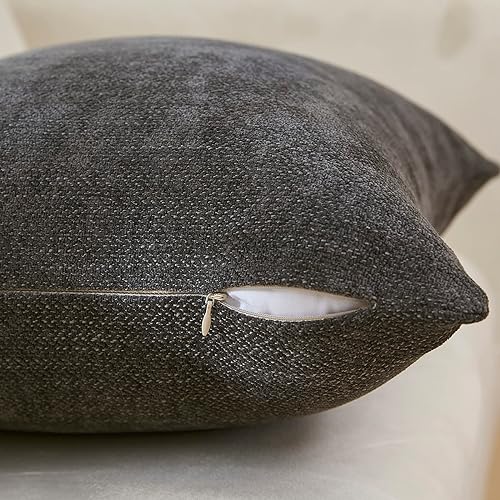 Miniatura 4 de Anickal - Juego de 2 fundas aterciopeladas de estilo rústico para cojín, ideales para la decoración de sofás y del hogar