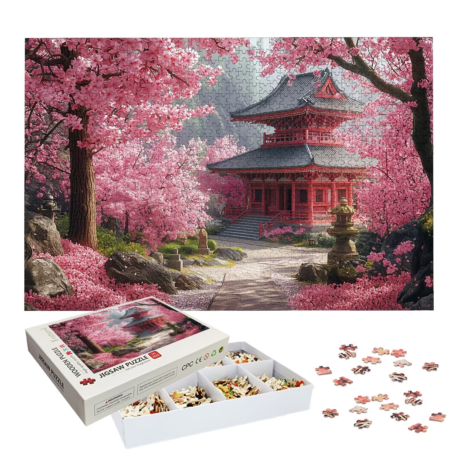 Puzzle 5000 elementów dla dorosłych, krajobraz, 5000 elementów, trudna zagadka, kraina czarów, drewniane puzzle dla dorosłych, z wykwintnym pudełkiem do pakowania, puzzle dla całej rodziny, -6830