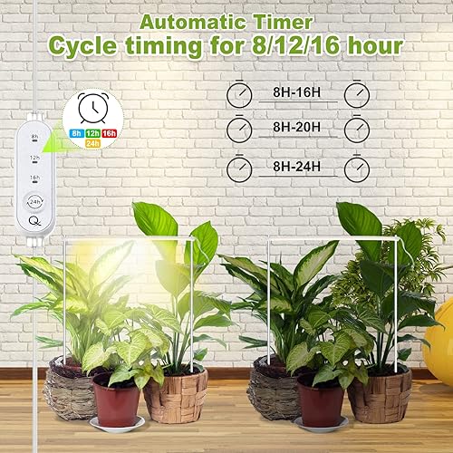 Miniatura 3 de Luz de crecimiento para plantas de interior, tiras de luz de espectro completo para crecimiento de plantas, bombillas LED ajustables para