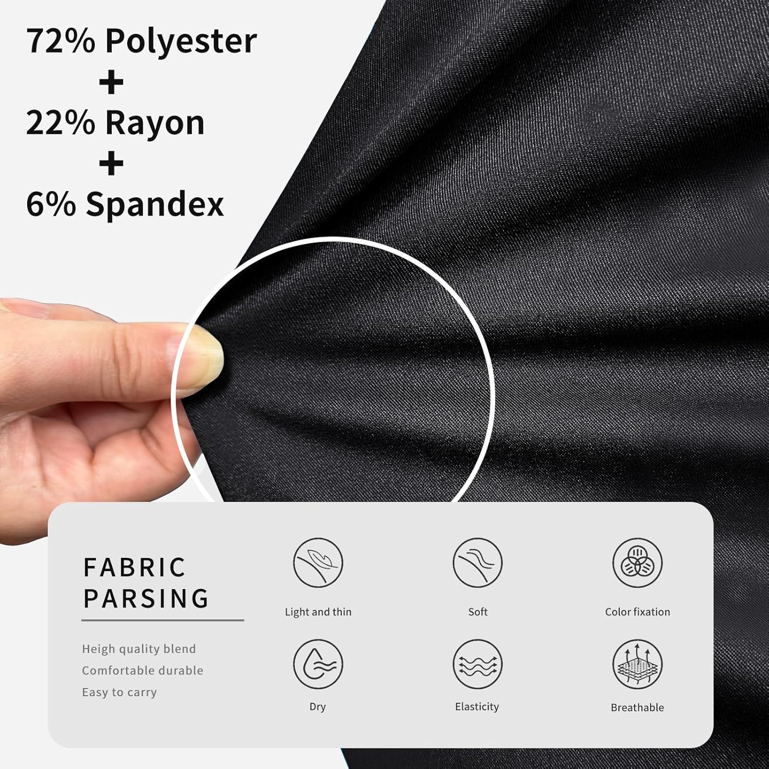 VIAOLI Scrubs for Women Set Modern V-Neck Top & 8 Pocket Jogger Pants Nursing Uniform Solid Stretch Workwear - Image 5