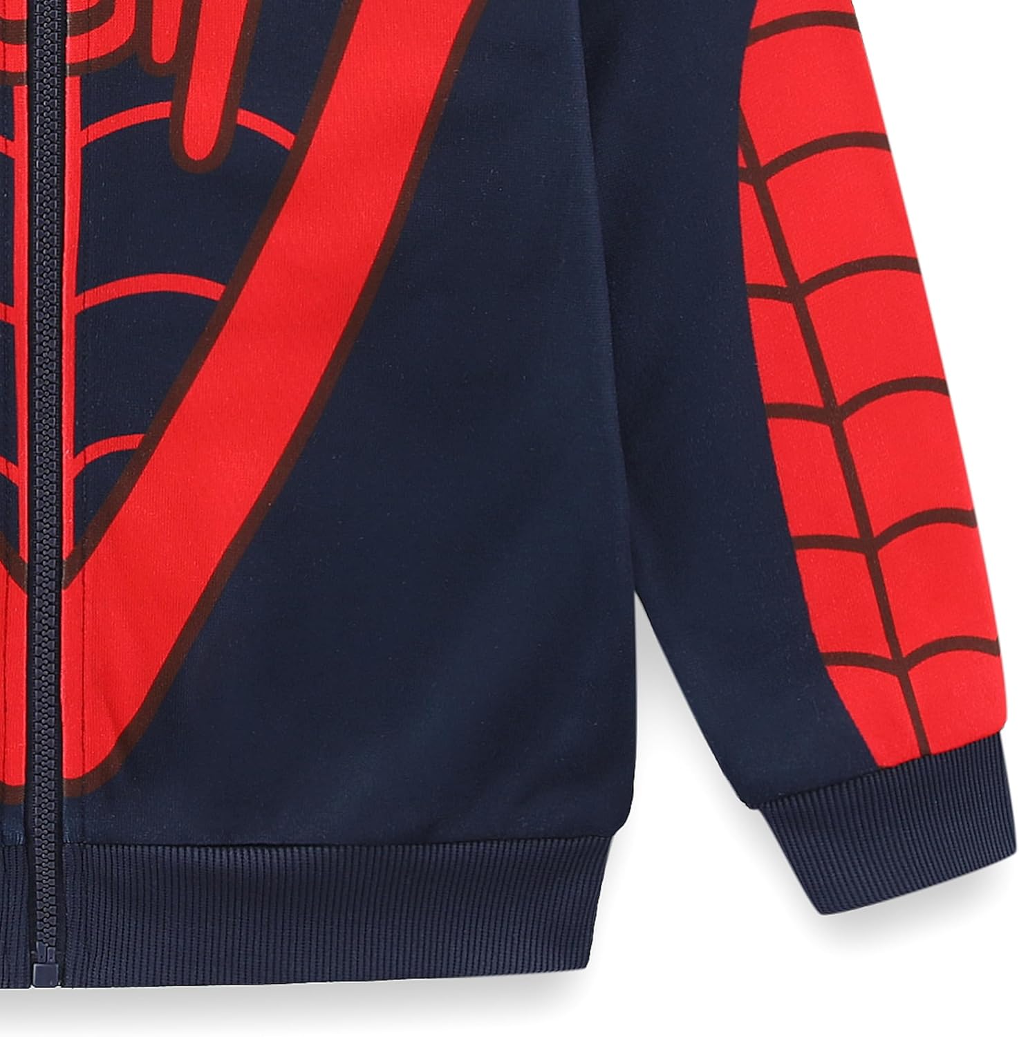 Marvel Iron Man Spider-Man Miles Morales Boys Zip Up Hoodie for Toddler and Big Kids - Image 4