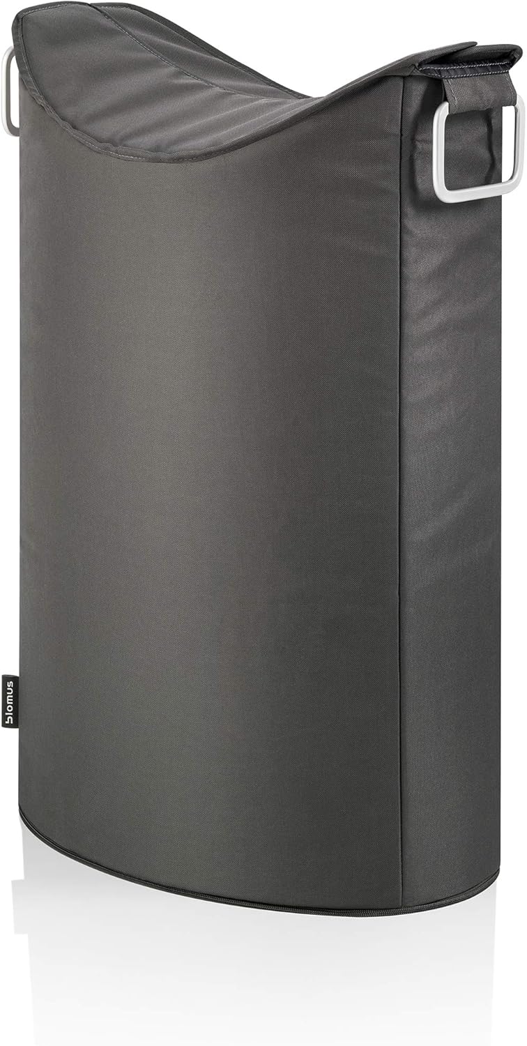 Frisco Anthrocite Collapsible Laundry Hamper with Overlapping Lid