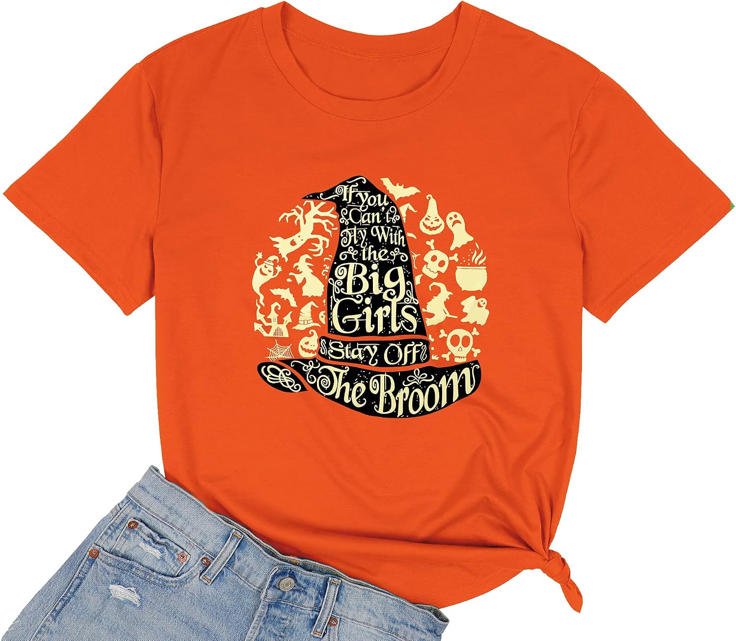 Buy Halloween T Shirts Women Witch Hat 